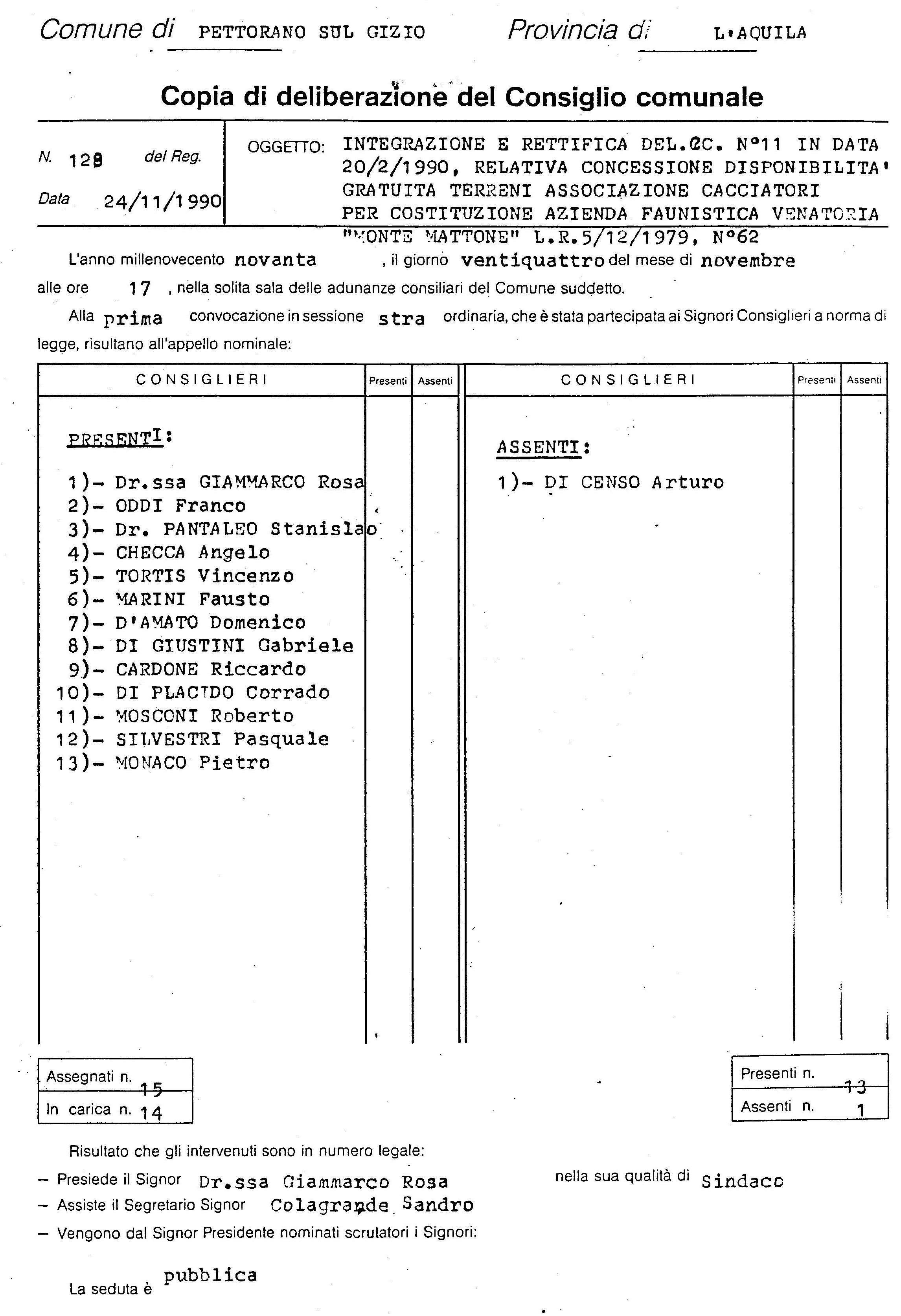 1990.11.24  delibera istitutiva AFV.1